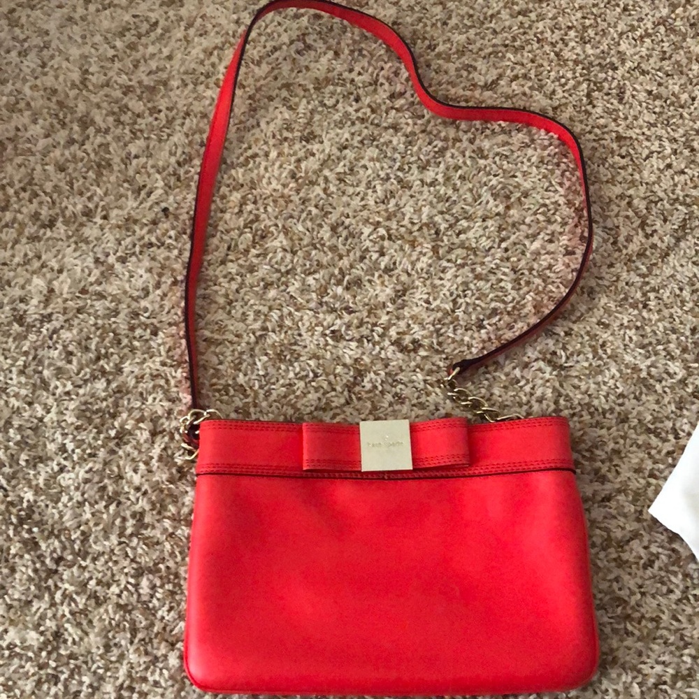 Bright red Kate spade shoulder bag